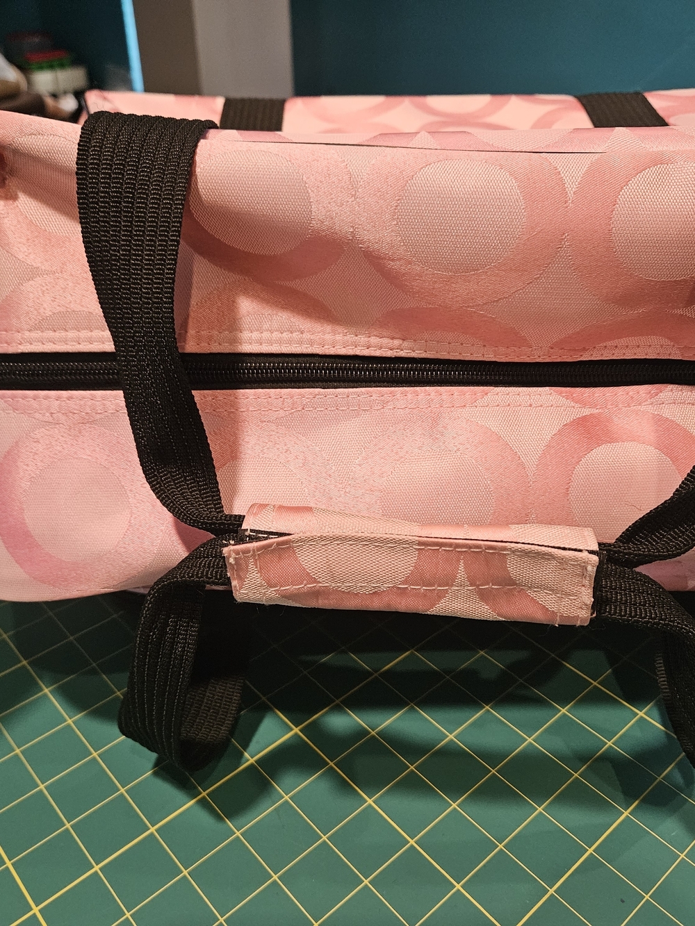 Janome Pink Circle Pattern Sewing Machine Tote Bag - Picture 8 of 11